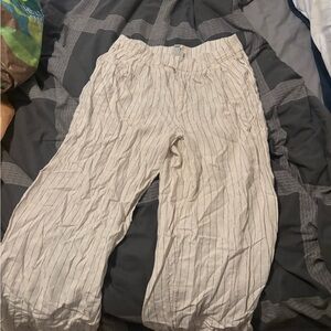 A New Day Cream and Black Striped Pants